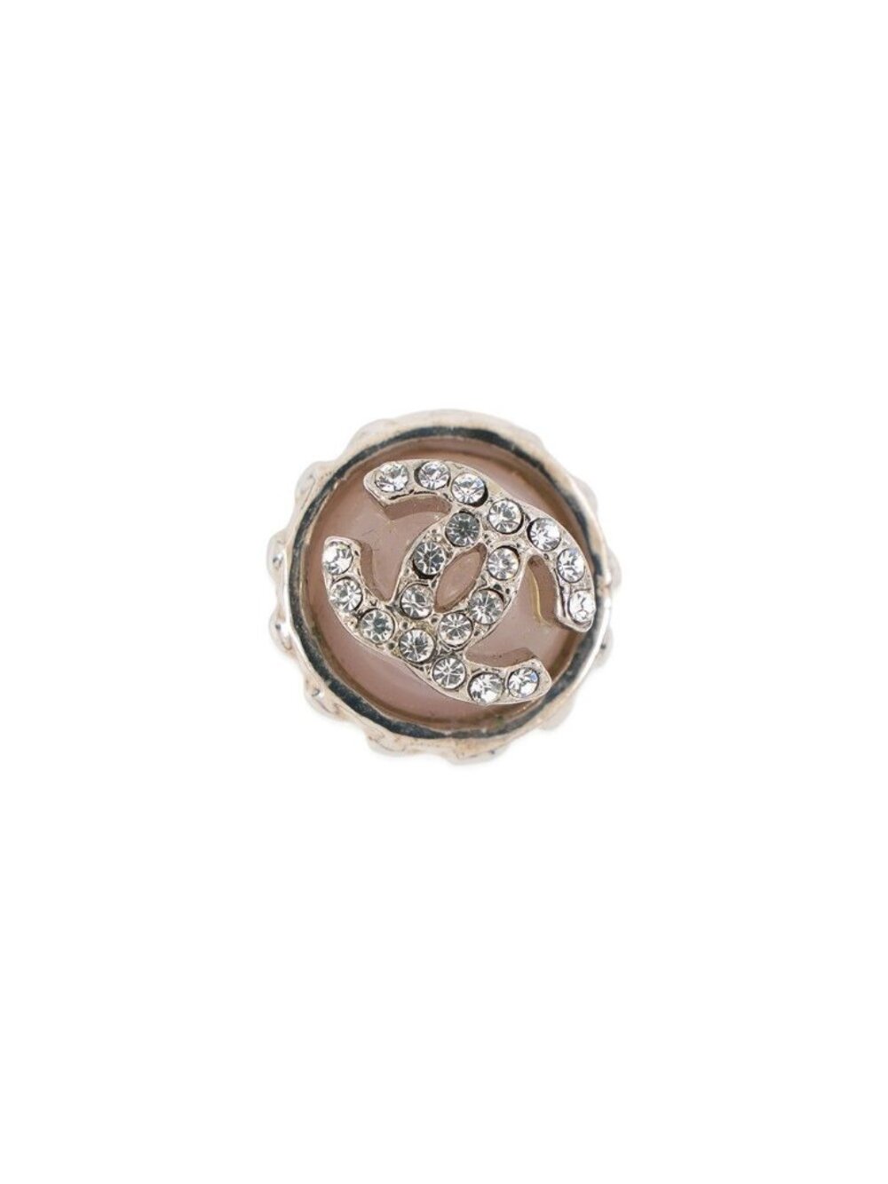 Chanel Brooch Rhinestone 02C Pin Badge